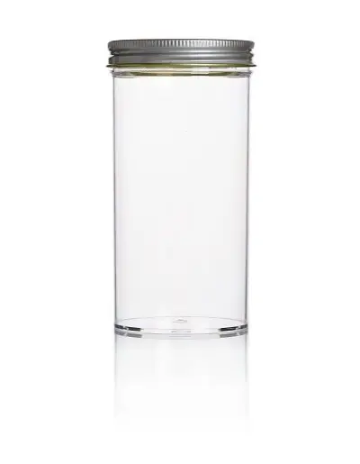 Produktfoto 1 von RS PRO Polystyrol Laborflasche 250ml, Ø 63 mm Vorratsflasche Weithalsig