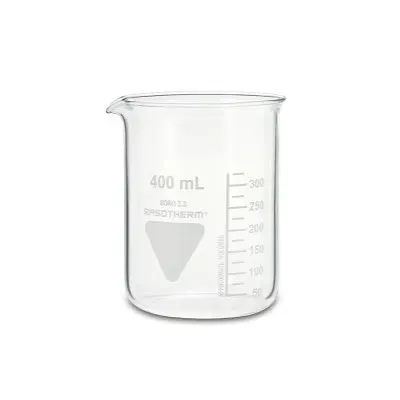 Produktfoto 1 von RS PRO Borosilikatglas Messbecher, Ø 80 mm / 400ml