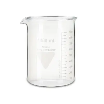 Produktfoto 1 von RS PRO Borosilikatglas Messbecher, Ø 105 mm / 1L