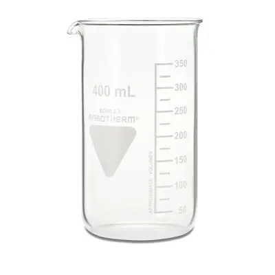 Produktfoto 1 von RS PRO Borosilikatglas Messbecher, Ø 70 mm / 400ml