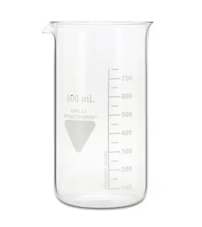 Produktfoto 1 von RS PRO Borosilikatglas Messbecher, Ø 90 mm / 800ml