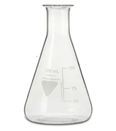 Produktfoto 1 von RS PRO Borosilikatglas Labor-Kolben, Ø 51 mm / 100ml