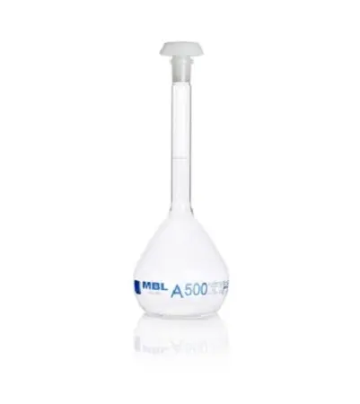 Produktfoto 1 von RS PRO Borosilikatglas Laborflasche 10ml Messkolben Enghalsig