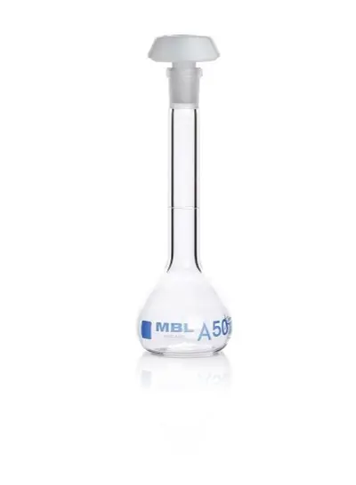 Produktfoto 1 von RS PRO Borosilikatglas Laborflasche 100ml Messkolben Enghalsig