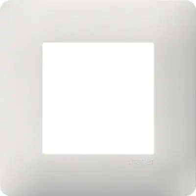 Produktfoto 1 von Hager essensya WE401 Lichtschalterabdeckung Weiß Polycarbonat 1 Ausbrüche
