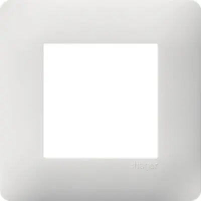 Produktfoto 1 von Hager essensya WE401 Lichtschalterabdeckung Weiß Polycarbonat 1 Ausbrüche