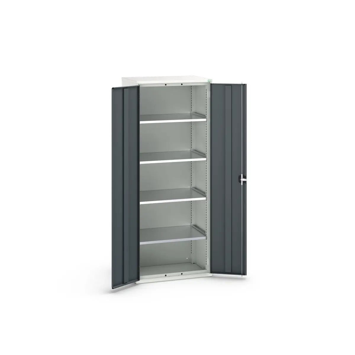 Produktfoto 1 von Bott Schrank Typ Schrank mit Ablage Freistehend 2 Tür/en 4 Regal/e 550 mm 800 mm Ja 550 mm Stahl