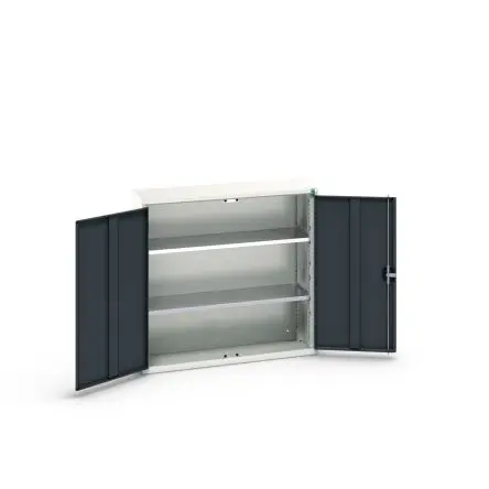 Produktfoto 1 von Bott Schrank Typ Schrank mit Ablage Freistehend 2 Tür/en 2 Regal/e 350 mm 1050mm Abschließbar 350 mm Stahl