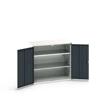 Produktfoto 1 von Bott Schrank Typ Schrank mit Ablage Freistehend 2 Tür/en 2 Regal/e 550 mm 1050mm Abschließbar 550 mm Stahl