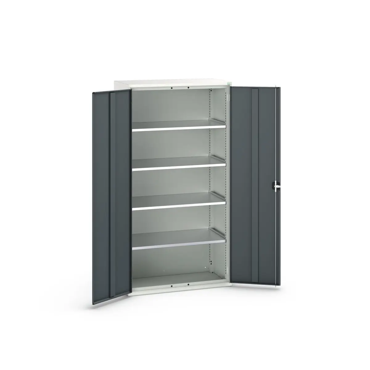 Produktfoto 1 von Bott Schrank Typ Schrank mit Ablage Freistehend 2 Tür/en 4 Regal/e 550 mm 1050 mm Ja 550 mm Stahl
