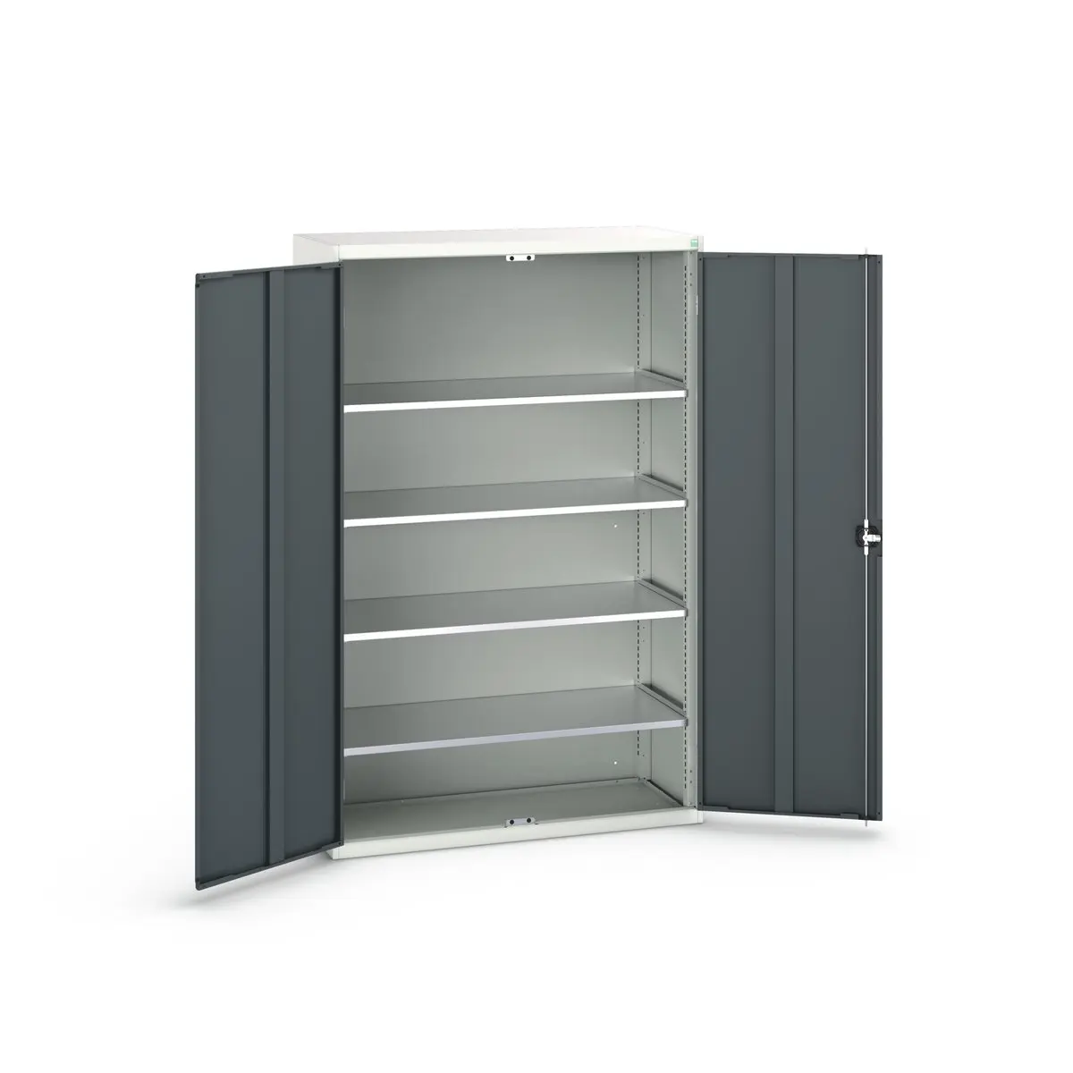 Produktfoto 1 von Bott Schrank Typ Schrank mit Ablage Freistehend 2 Tür/en 4 Regal/e 550 mm 1300 mm Ja 550 mm Stahl