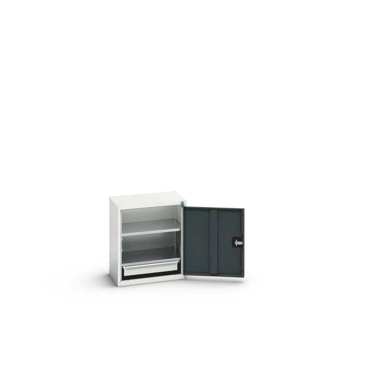 Produktfoto 1 von Bott Schrank Typ Schrank mit Ablage Bodenmontage 1 Tür/en 2 Regal/e 1 Schublade/n Verriegelbar Stahl