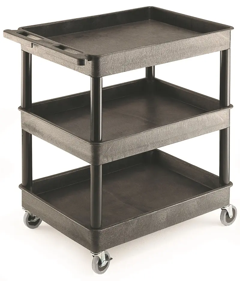 Produktfoto 1 von RS PRO 3 Gestellwagen, Polyethylen Rahmen, max. 175 kg, 975 mm