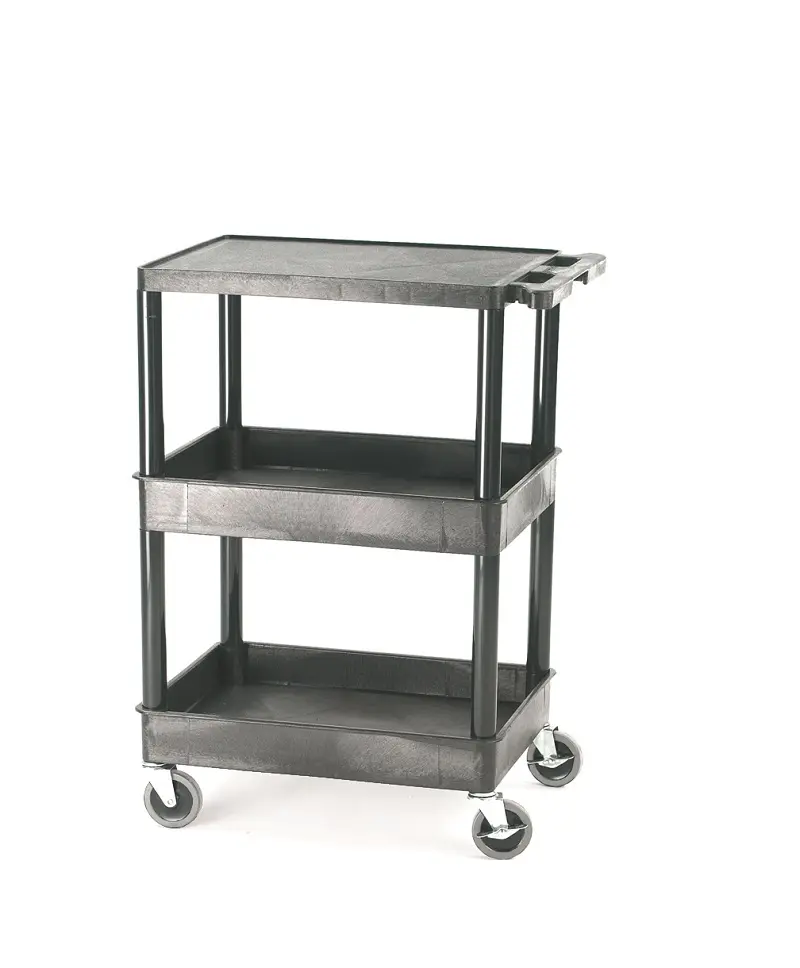 Produktfoto 1 von RS PRO 3 Gestellwagen, Polyethylen Rahmen, max. 150 kg, 970 mm