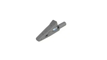 Produktfoto 1 von Hirschmann Test & Measurement Edelstahl 4 mm Krokodilklemme, Grau, 6A Polypropylen Isoliert