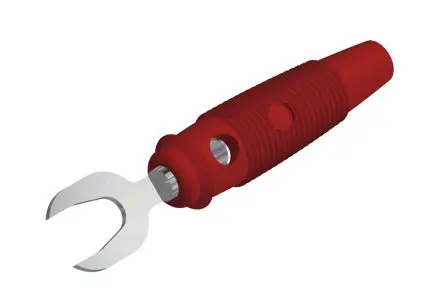 Produktfoto 1 von Hirschmann Test & Measurement KB 3 Rot Isoliert Gabelkabelschuh B. 11mm