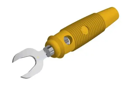 Produktfoto 1 von Hirschmann Test & Measurement KB 3 Gelb Isoliert Gabelkabelschuh B. 11mm