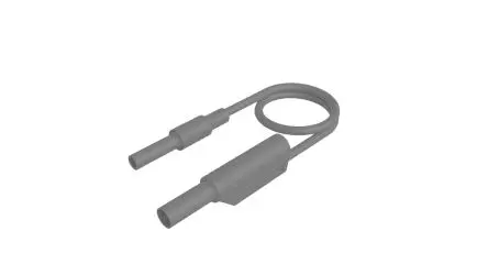 Produktfoto 1 von Hirschmann Test & Measurement Messleitung 32A Stecker, Grau Polyvinylchlorid-isoliert 1 m, 1000V