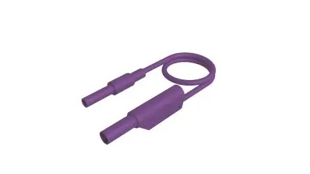 Produktfoto 1 von Hirschmann Test & Measurement Messleitung 32A Stecker, Violett Polyvinylchlorid-isoliert 1 m, 1000V