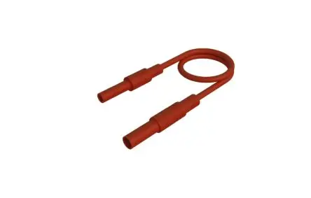 Produktfoto 1 von Hirschmann Test & Measurement Messleitung 32A Stecker, Rot Polyvinylchlorid-isoliert 500 mm, 1000V