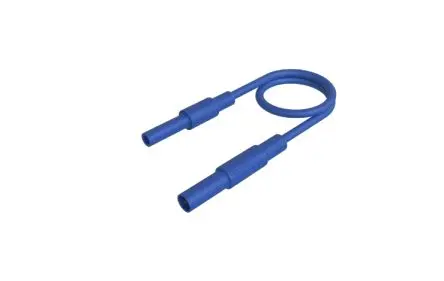 Produktfoto 1 von Hirschmann Test & Measurement Messleitung 32A Stecker, Blau Polyvinylchlorid-isoliert 1 m, 1000V