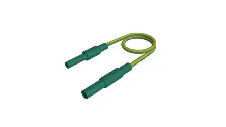 Hirschmann Test & Measurement Messleitung 32A Stecker, Grün, Gelb Polyvinylchlorid-isoliert 250 mm, 1000V