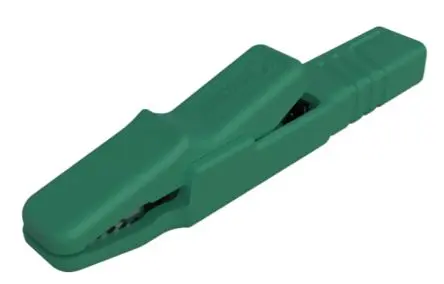 Produktfoto 1 von Hirschmann Test & Measurement Vernickelte 9.5 mm Krokodilklemme, Grün, 25A Polypropylen Isoliert