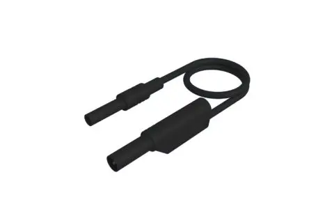 Produktfoto 1 von Hirschmann Test & Measurement Messleitung 32A Stecker, Schwarz Polyvinylchlorid-isoliert 1 m, 1000V