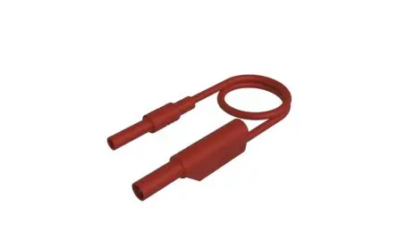 Produktfoto 1 von Hirschmann Test & Measurement Messleitung 32A Stecker, Rot Polyvinylchlorid-isoliert 500 mm, 1000V