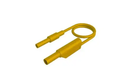 Produktfoto 1 von Hirschmann Test & Measurement Messleitung 32A Stecker, Gelb Polyvinylchlorid-isoliert 1 m, 1000V