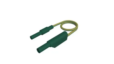 Produktfoto 1 von Hirschmann Test & Measurement Messleitung 32A Stecker, Gelb, Grün Polyvinylchlorid-isoliert 1 m, 1000V