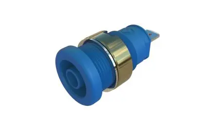 Produktfoto 1 von Hirschmann Test & Measurement 4 mm Buchse Blau Buchse für Laborstecker, Kontakt Nickel, 1000V 25A Stecker