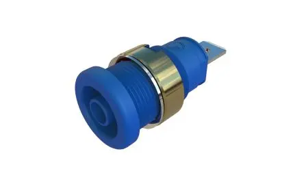 Produktfoto 1 von Hirschmann Test & Measurement 4 mm Buchse Blau Buchse für Laborstecker, Kontakt Nickel, 1000V 32A Stecker