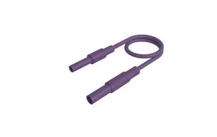 Produktfoto 1 von Hirschmann Test & Measurement Messleitung für 4mm Prüfspitzen 32A Stecker, Violett Polyvinylchlorid-isoliert 1 m, 1000V