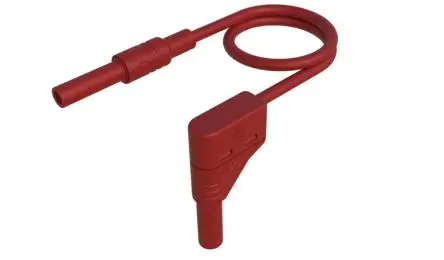 Produktfoto 1 von Hirschmann Test & Measurement Messleitung für 4mm Prüfspitzen 32A Stecker, Rot Polyvinylchlorid-isoliert 1 m, 1000V