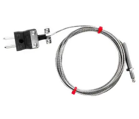 Produktfoto 1 von RS PRO Edelstahl Düsen-Thermoelement Typ Typ J, Ø 6 mm x 1 m 0 °C → 350 °C