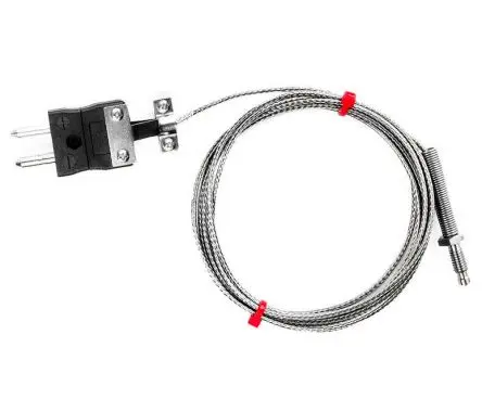 Produktfoto 1 von RS PRO Edelstahl Düsen-Thermoelement Typ Typ J, Ø 6 mm x 5 m 0 °C → 350 °C