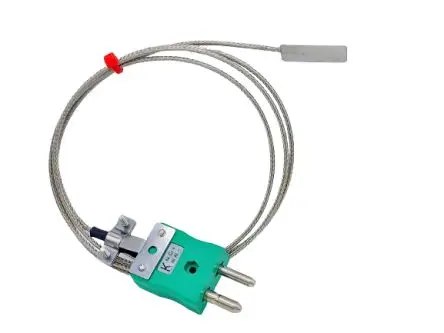 Produktfoto 1 von RS PRO Edelstahl Blatt-Thermoelement Typ K, Ø 13 mm x 1 m 0 °C → 350 °C