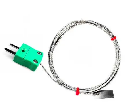 Produktfoto 1 von RS PRO Edelstahl Blatt-Thermoelement Typ K, Ø 13 mm x 2 m 0 °C → 350 °C