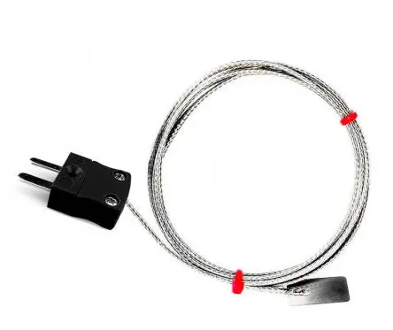Produktfoto 1 von RS PRO Edelstahl Blatt-Thermoelement Typ Typ J, Ø 13 mm x 2 m 0 °C → 350 °C
