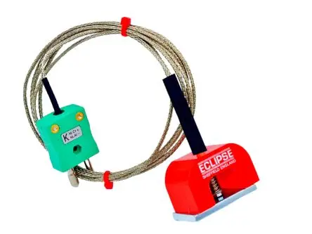 Produktfoto 1 von RS PRO Edelstahl Hufeisen-Magnet-Thermoelement Typ K x 2 m -50 °C → 250 °C