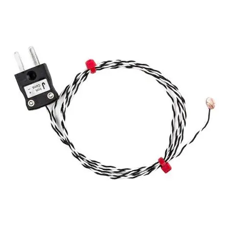Produktfoto 1 von RS PRO Kupfer Kupferscheiben-Thermoelement Typ K, Ø 6.35 mm x 5 m 0 °C → 200 °C
