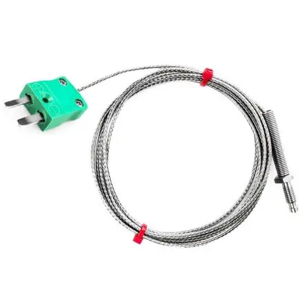 Produktfoto 1 von RS PRO Edelstahl Düsen-Thermoelement Typ K, Ø 6 mm x 2 m 0 °C → 350 °C
