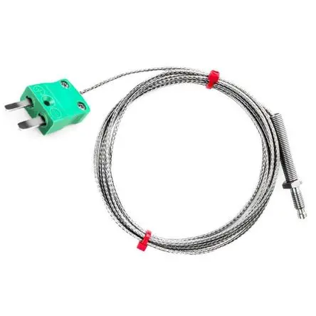 Produktfoto 1 von RS PRO Edelstahl Düsen-Thermoelement Typ K, Ø 6 mm x 1 m 0 °C → 350 °C