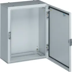 Produktfoto 1 von Hager ORION PLUS Stahl Wandanschlusskasten RAL 7035 IP65, HxBxT 650 mm, 400 mm x 200 mm