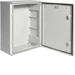 Produktfoto 1 von Hager ORION PLUS GF Polyester Wandanschlusskasten Hellgrau IP66, HxBxT 500 mm, 400 mm x 200 mm