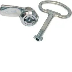Produktfoto 1 von Hager 3 mm Doppelverriegelung Silber Kunststoff B. 1mm H. 1 mm L. 3 mm