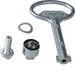Produktfoto 1 von Hager 3 mm Doppelverriegelung Silber Stahl B. 3mm H. 3 mm L. 3 mm