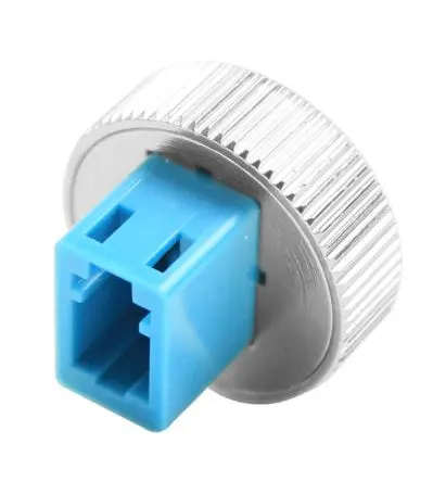 Produktfoto 1 von Tempo LWL-Adapter, LC, Multimodus, Simplex, 1.25 mm, Kabel ø 3 mm, Blau, Silber
