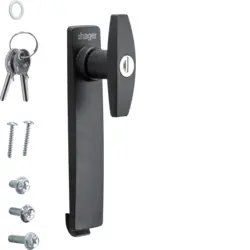 Produktfoto 1 von Hager Schwarz Sperrgriff, T-Griff, Stahl